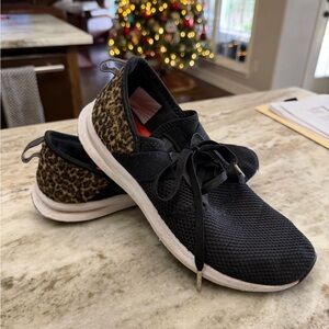 New Balance Black and Leopard Print Women's Sneakers